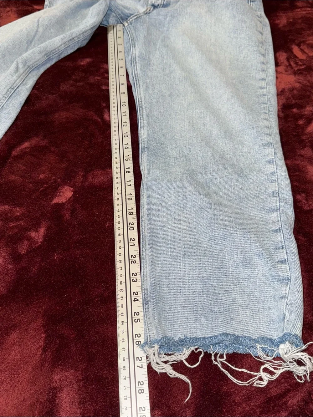 Old Navy Women's Size 16 Light Blue Extra High Rise Straight Jeans
